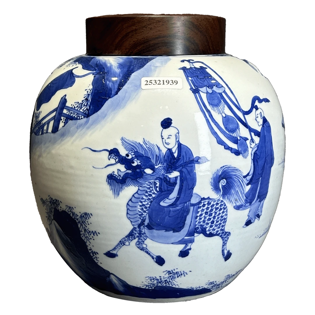 25321939x青花麒麟送子罐