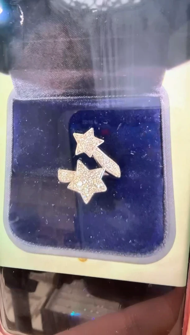 18K金镶嵌戒指/指环钻石@@天然戒指白彗星13