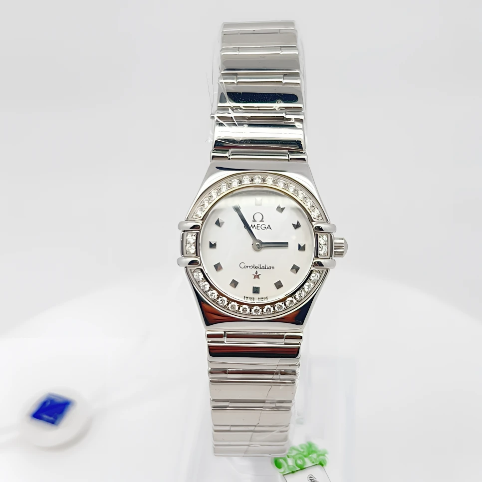 99新 Omega/欧米茄  星座石英腕表22.5mm原钻/公价85999/w11980