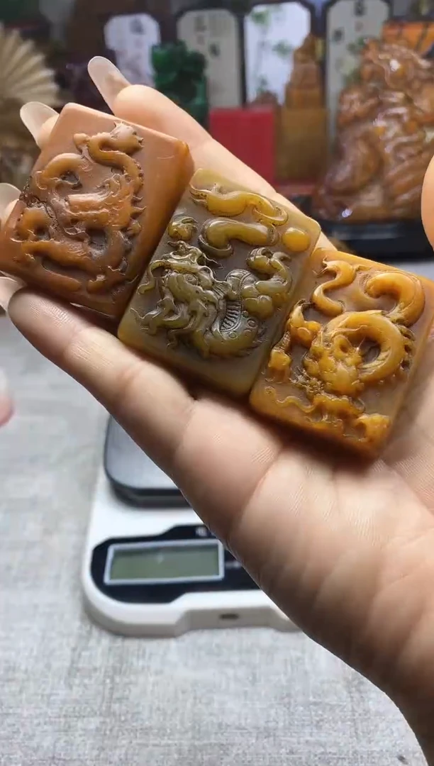 寿山石印石纯天然石料