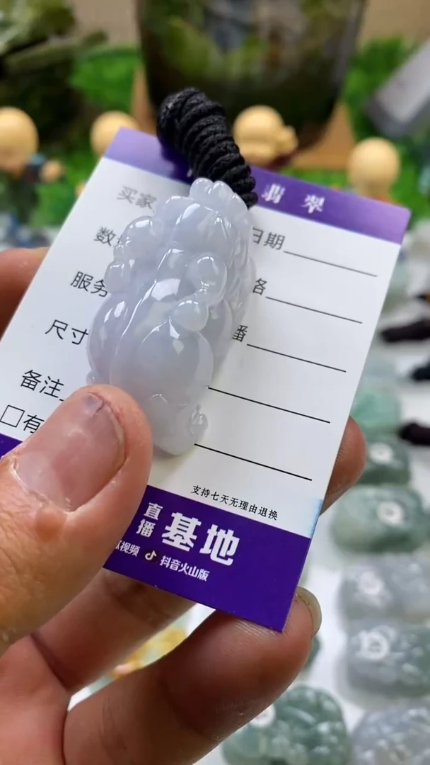 【闪购商品】翡翠颈饰未镶嵌多人如意貔貅