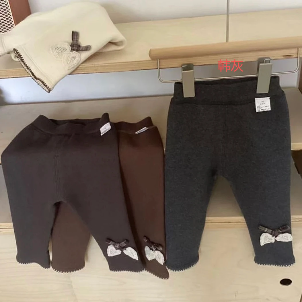 依依仔-【珍珠樱桃6918-23】羽菲丝羊毛蚕丝加绒打底裤