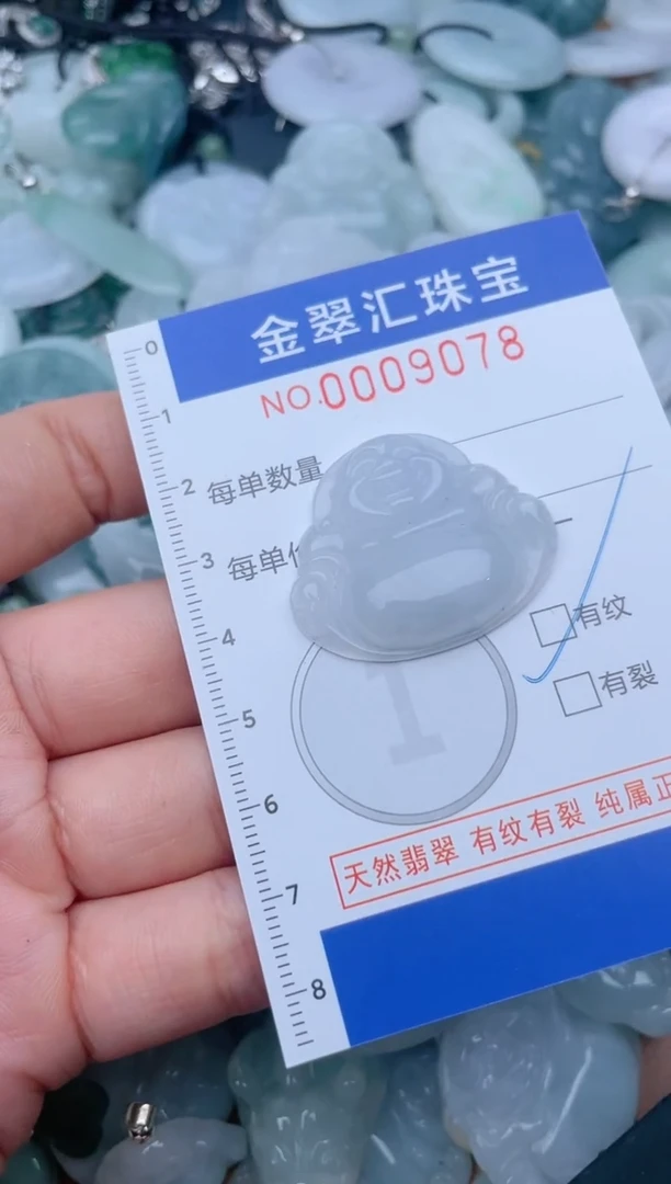 翡翠未镶嵌颈饰9078