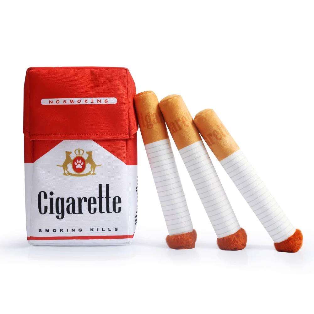 狗狗发声玩具毛绒香烟小狗磨牙耐咬自嗨解闷神器幼犬比熊宠物用品