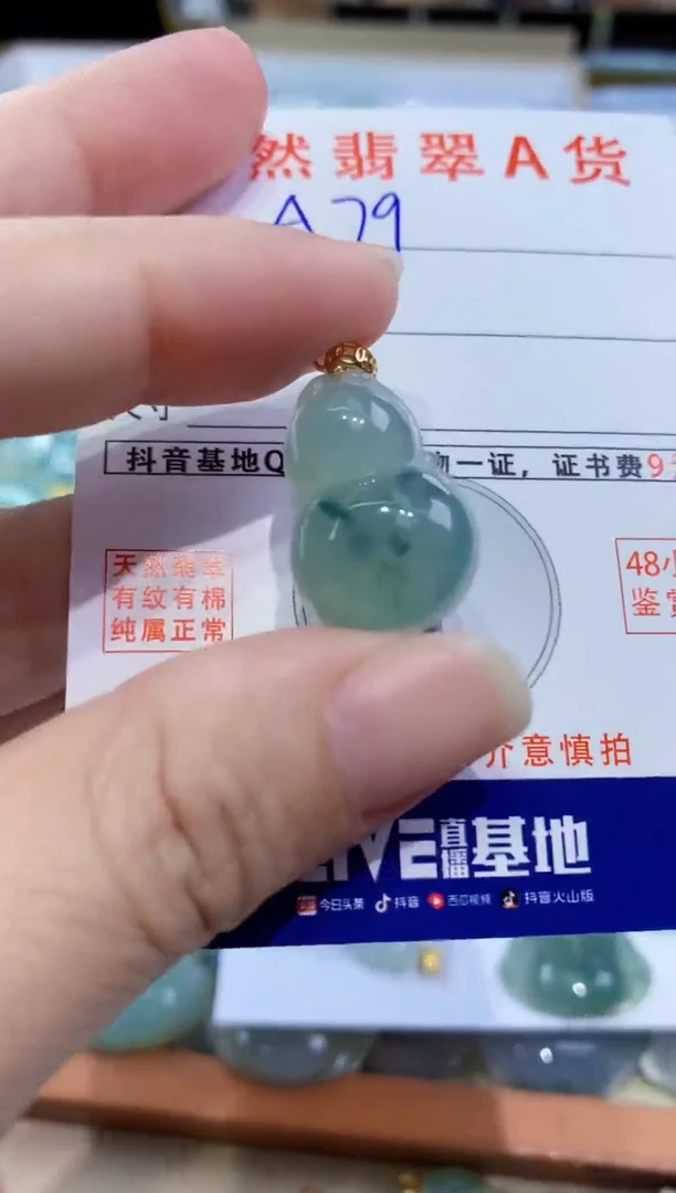 颈饰未镶嵌翡翠天然翡翠A货挂件