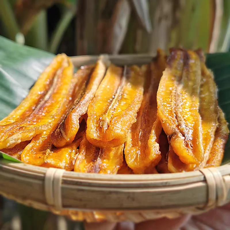 云南高原西双版纳香蕉干果干晒干零食办公地方特产网红爆款