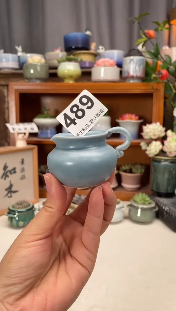 瓷片489知木小芳花盆