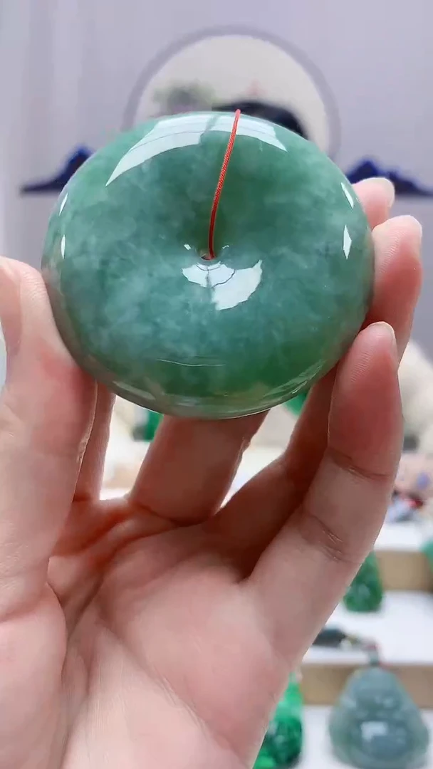 未镶嵌定制翡翠4852zm-毛货挂件扣子26
