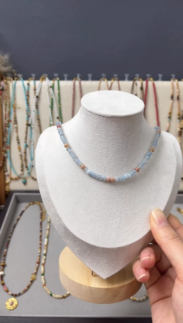 【闪购商品】石英质玉项链合金4号