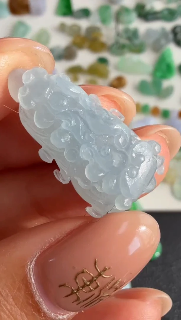 未镶嵌定制翡翠25.6*14*10.5/1200+120