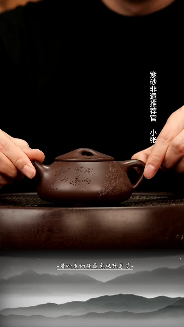 茶壶紫砂21 紫泥 石瓢 160c