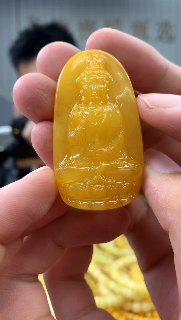 未镶嵌蜜蜡裸石吊坠