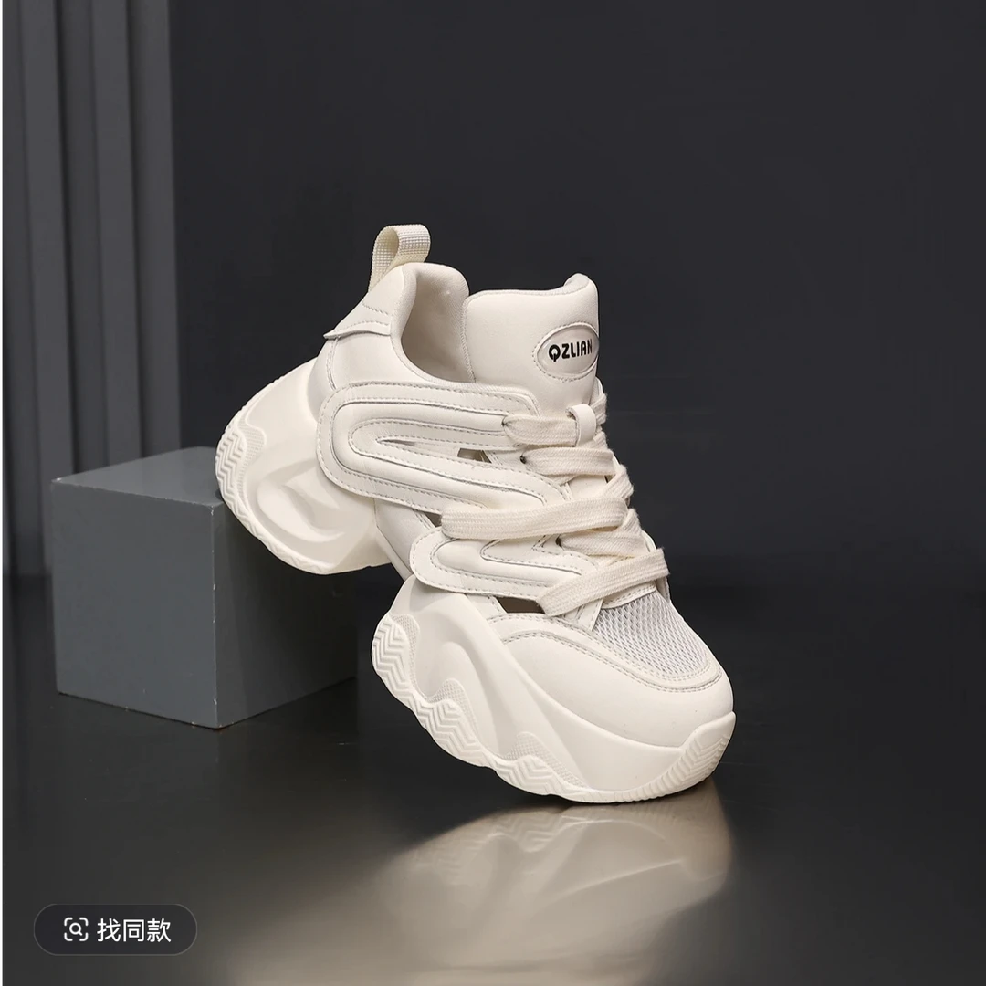 C-镂空洞洞鞋2025爆款老爹鞋女透气小众鞋夏季时尚休闲鞋