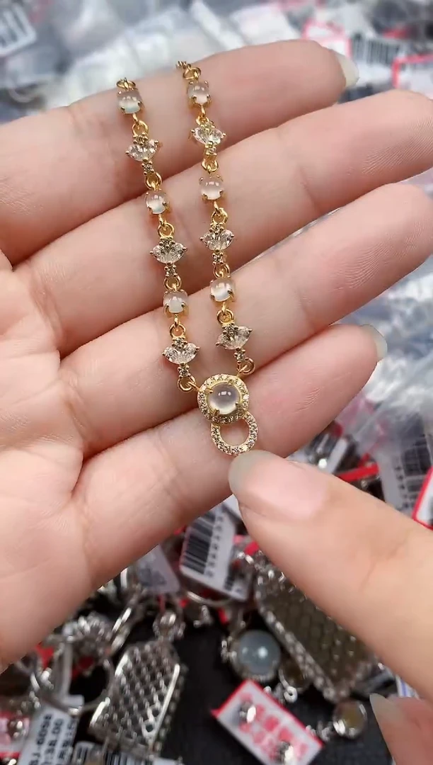 银S925镶嵌戒指翡翠天然A货缅甸翡翠