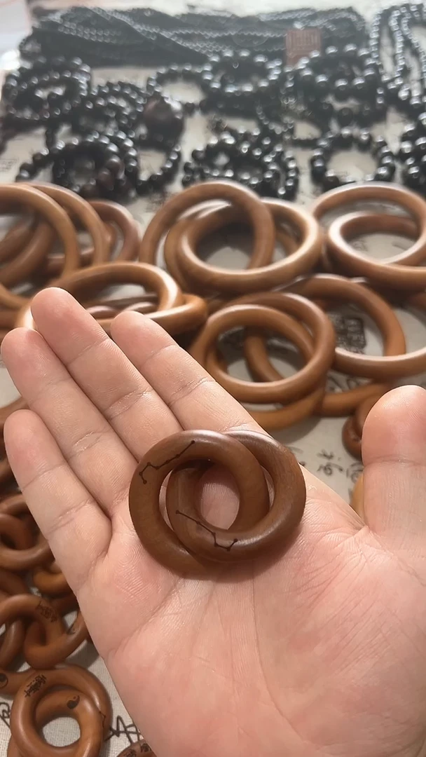 【闪购商品】枣木雷击枣木乾坤圈内径25一物一拍