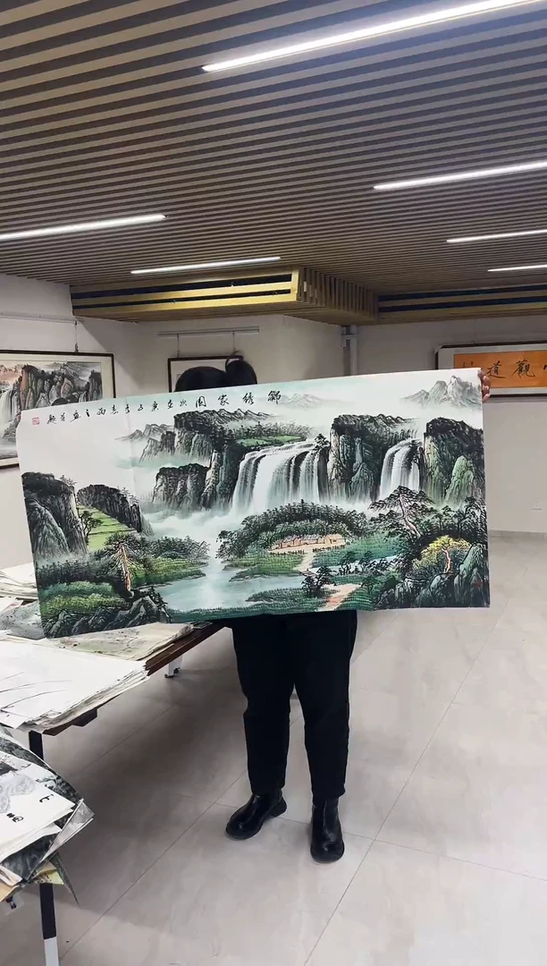 国画丹青专属福利-四尺整张锦绣家园带证书