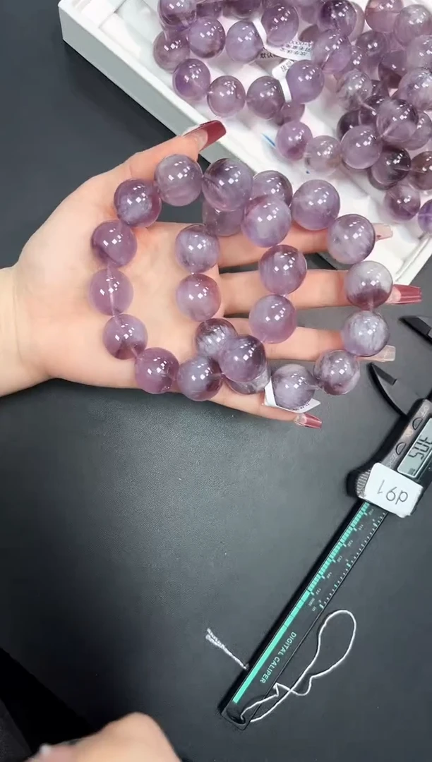 【闪购商品】水晶手串未镶嵌76J多样性发其一/1条19mm默认微瑕