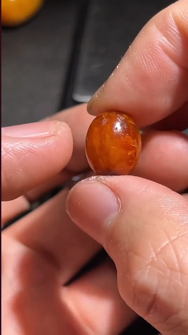 蜜蜡颈饰未镶嵌pz1201-25老蜜蜡单珠约10mm