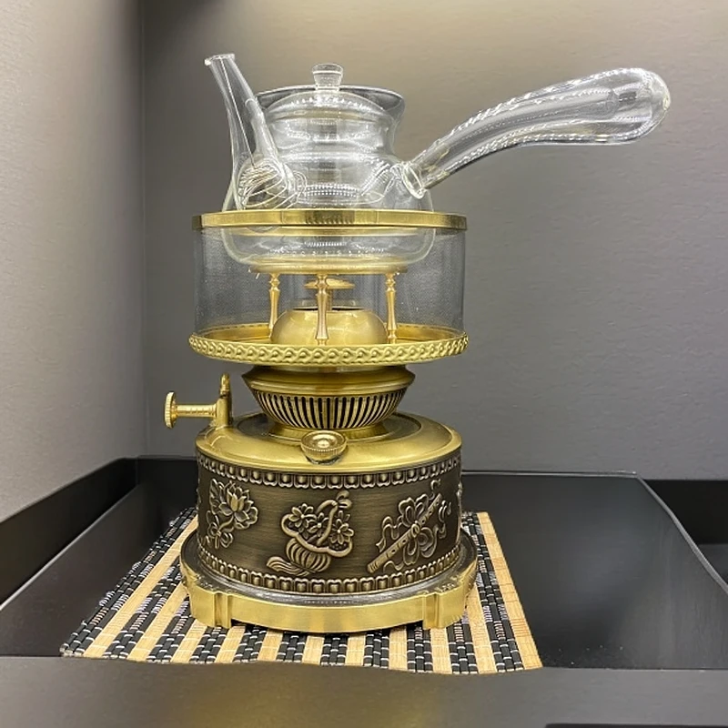 新款八宝空气灯茶炉 复古茶灯漂亮 潮汕功夫茶具 全套