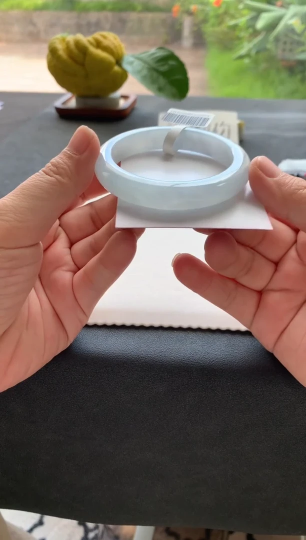 未镶嵌手镯翡翠52.4正圈Y2135买断