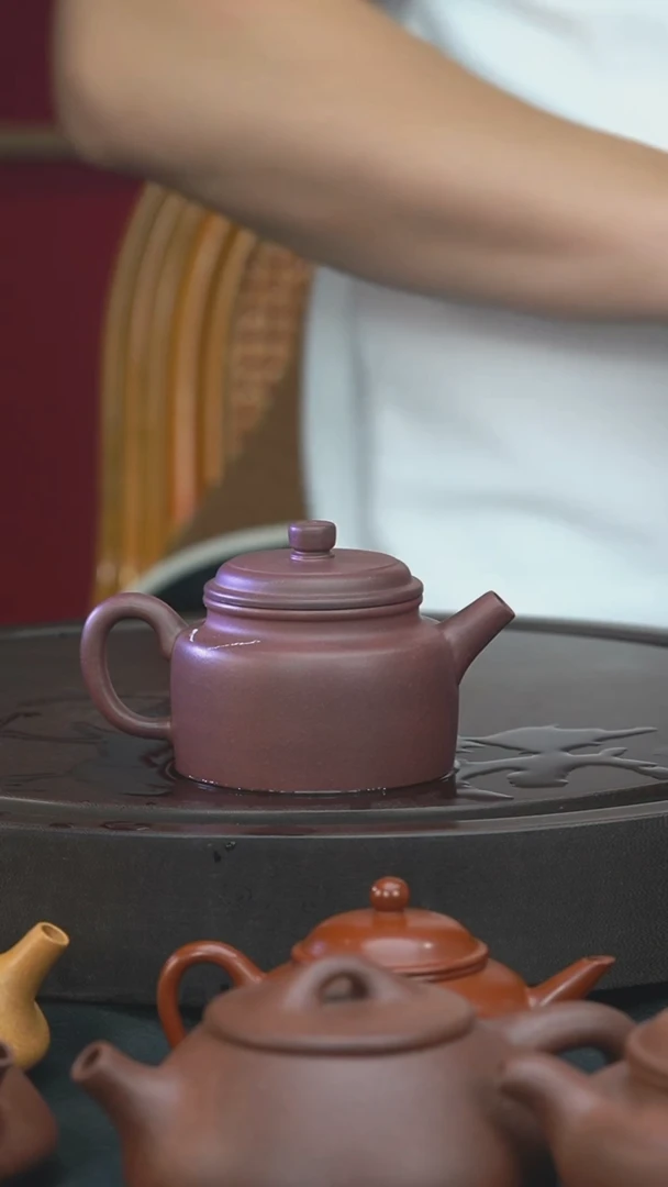 茶壶紫砂（微瑕）半手工天青德钟
