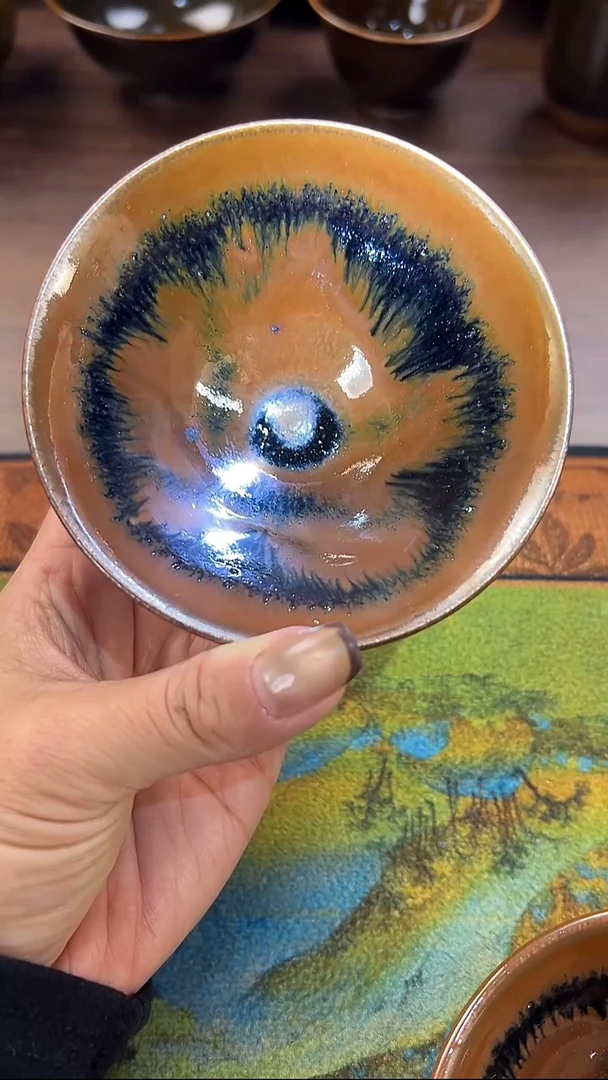 特色窑变色的主人杯