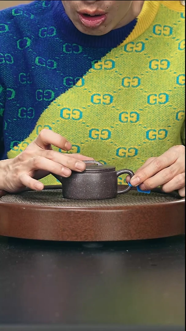 茶壶紫砂汉瓦-桃花泥-全手工无添加-150cc