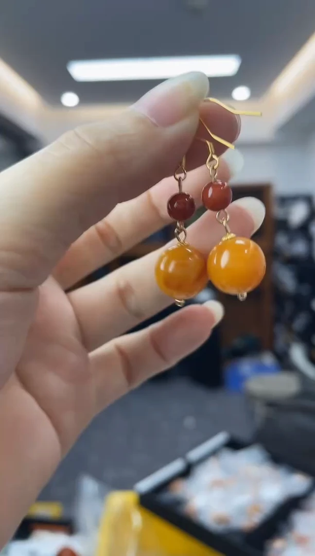 【闪购商品】蜜蜡裸石银S925镶嵌多样性一件发货