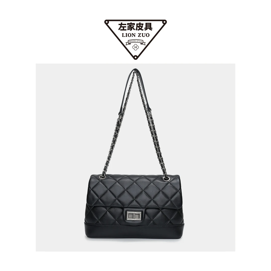 小香风百搭菱格单肩肩包(配礼盒)3157