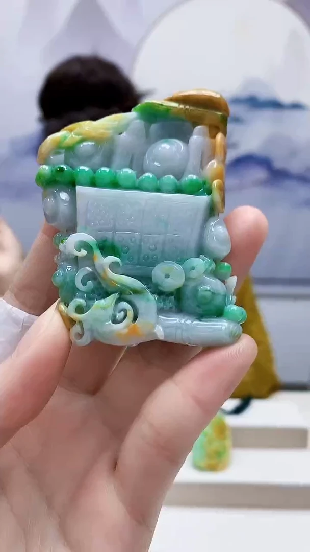 未镶嵌定制翡翠4829ry-毛货挂件57