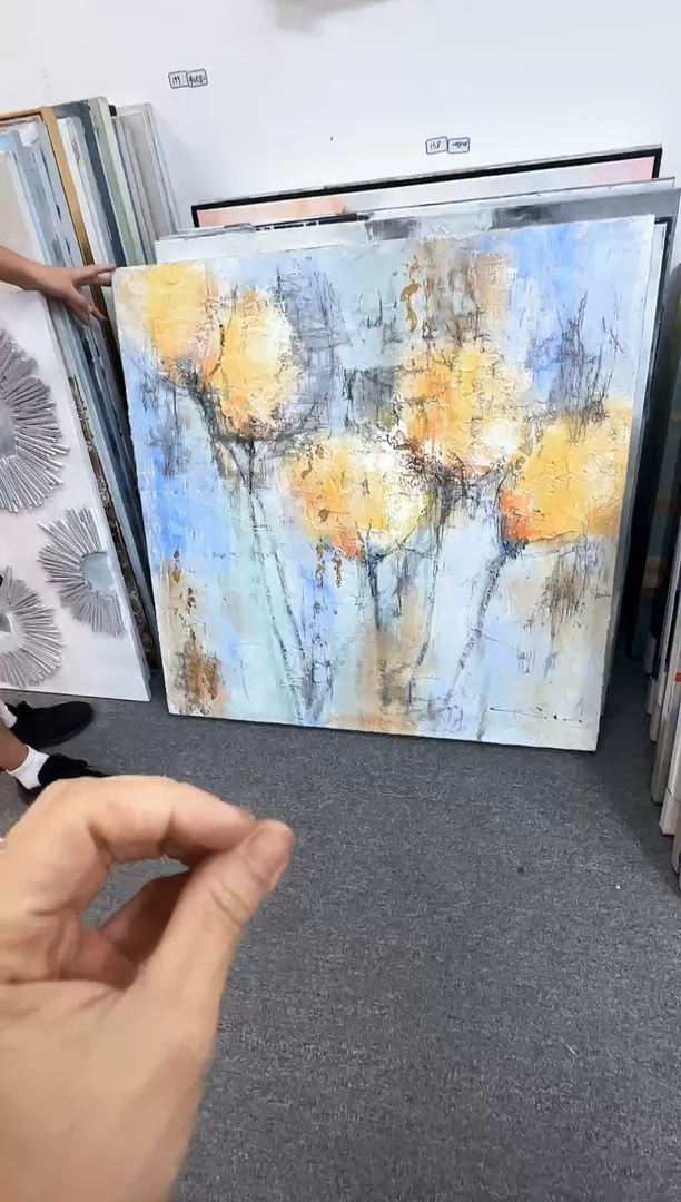 168现代艺术装饰画油画100cm*100cm