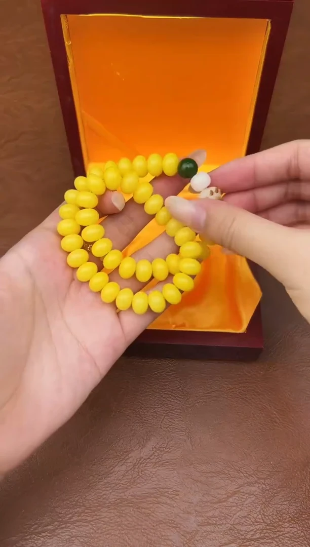 万家文玩阁黄玉菩提链接@@L007