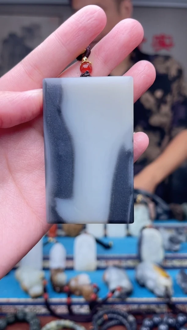 和田玉未镶嵌挂件厚**物1