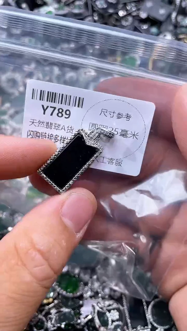 【闪购商品】翡翠颈饰未镶嵌Y789吊坠