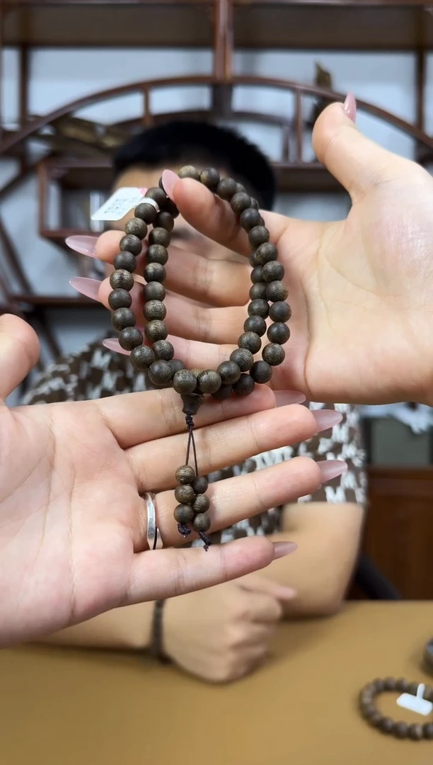 【闪购商品】沉香手串尖峰岭 天然野0.8双圈手持 多样性发一