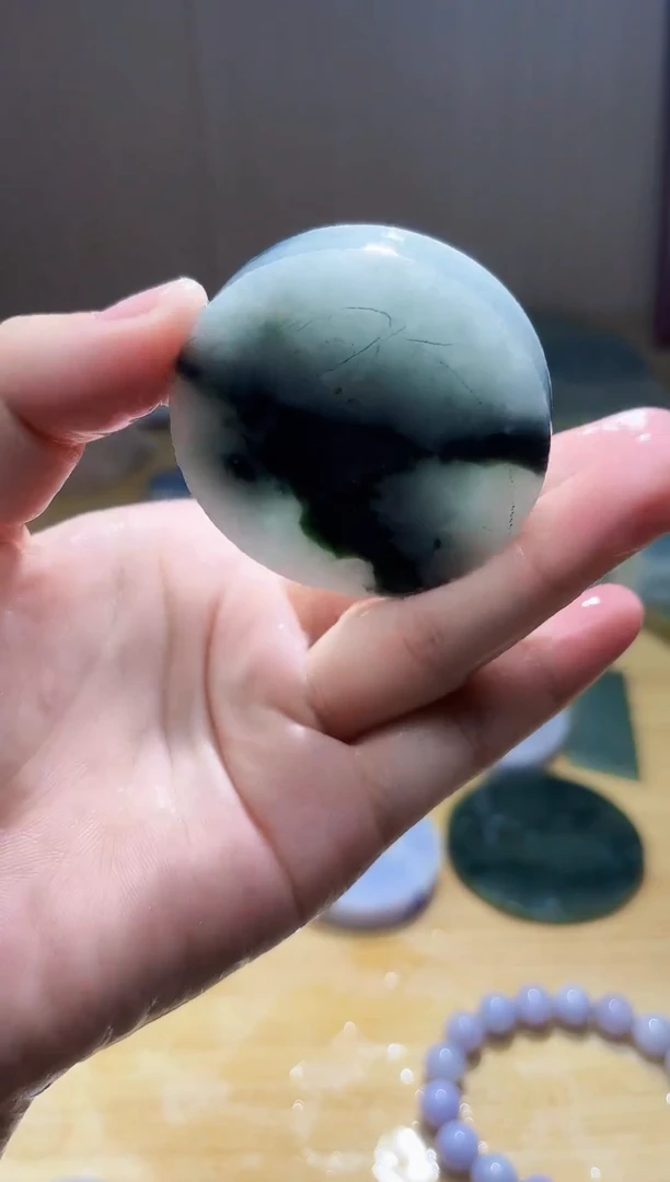 翡翠未镶嵌颈饰翡翠A货 姜谭418