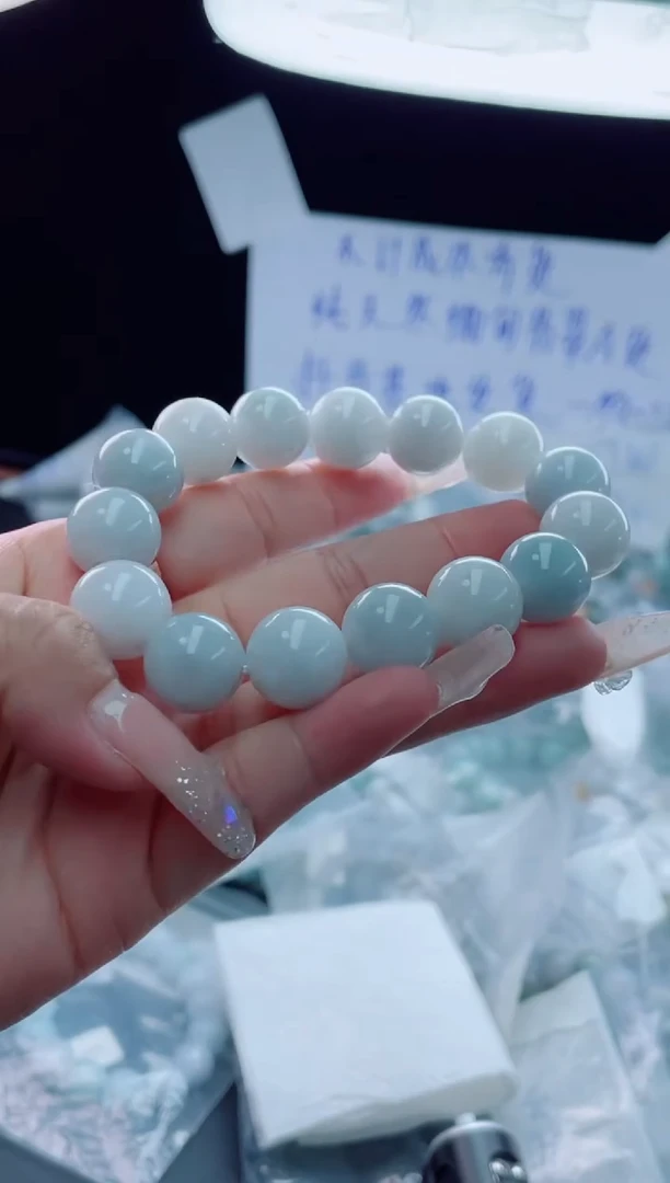 未镶嵌定制翡翠珠串