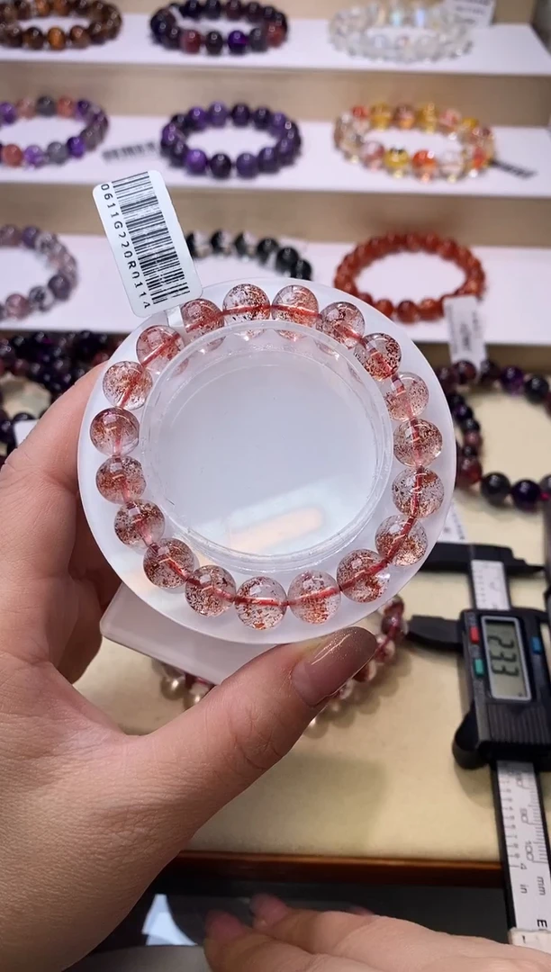 【闪购商品】水晶手链未镶嵌金草莓超七10m+