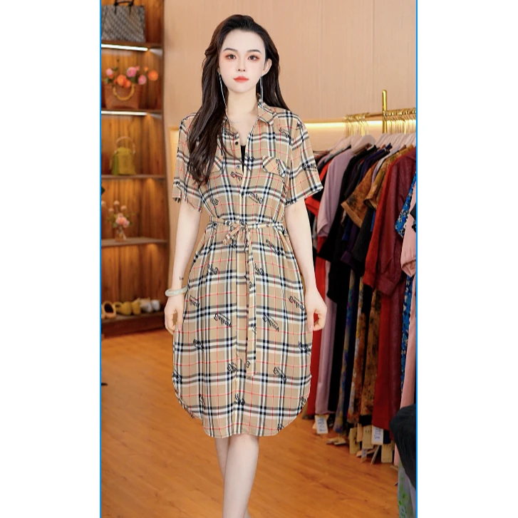 1-158-3新款舒适时尚连衣裙（黄字母）