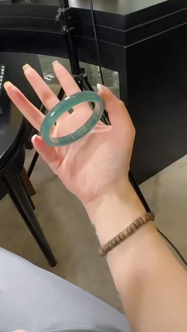未镶嵌手镯翡翠KBR0912088  有瑕需包容