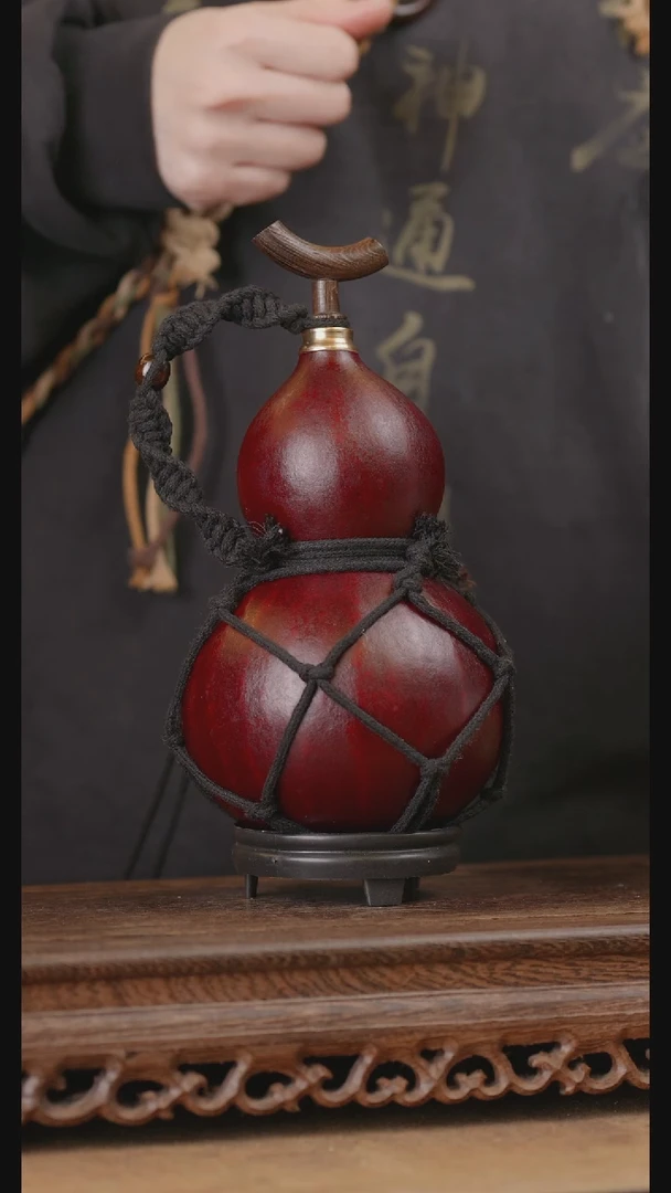 124号精品天然大漆酒葫芦一物一拍~