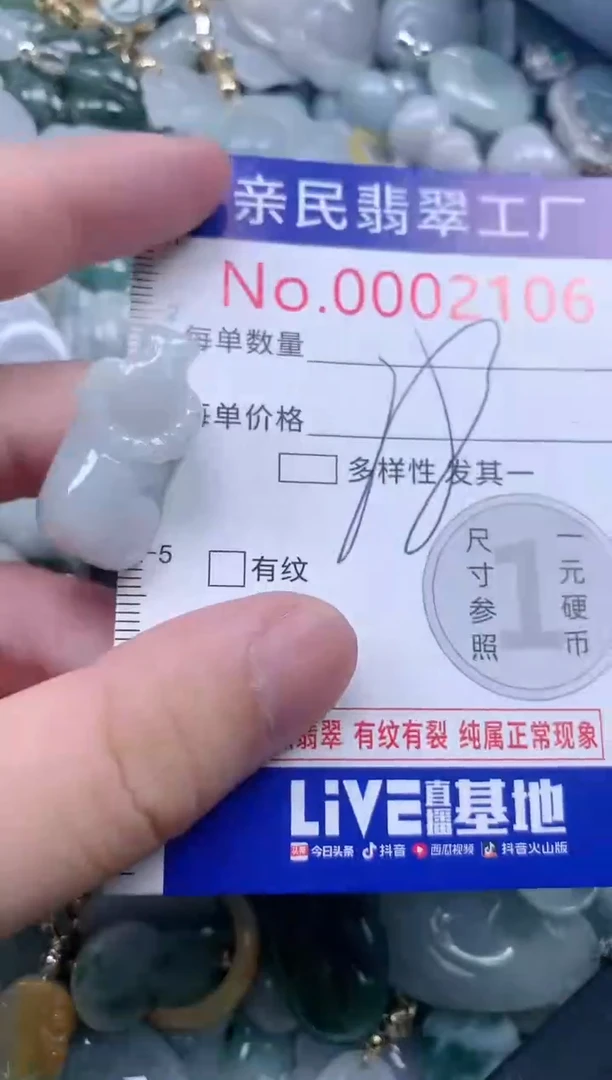 翡翠未镶嵌吊坠(不含链)2106