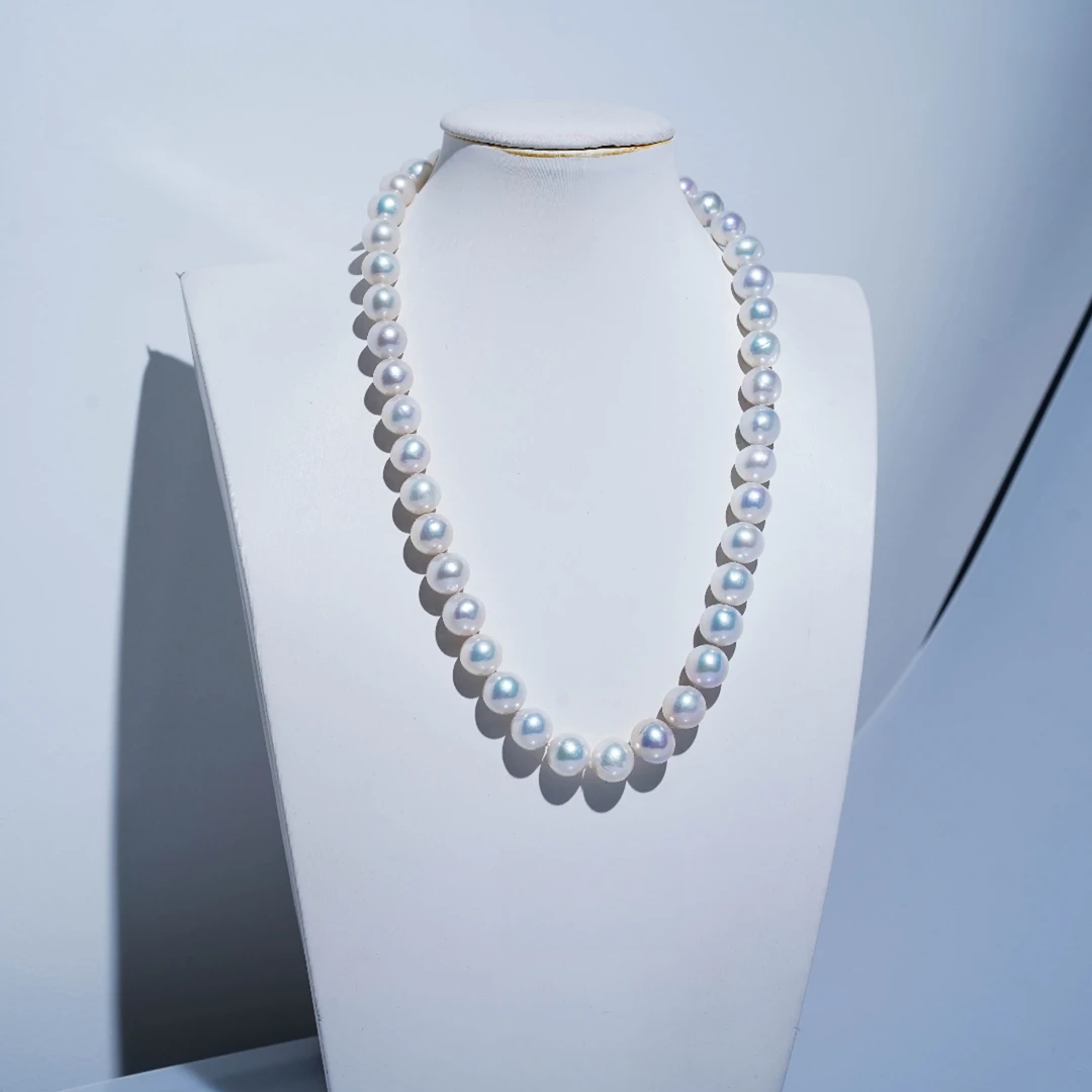 【环环相扣】特选极光冷白喜马拉雅白雪无核东珠9-10mm【多样性发货】