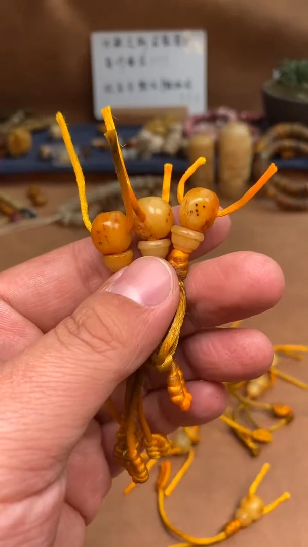 【闪购商品】牛骨其他P1159-手工骰子三通-非完美