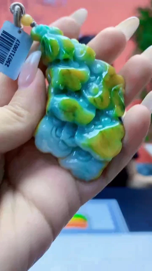 未镶嵌定制翡翠5160ty-毛货挂件161
