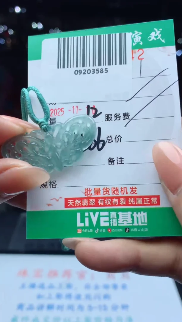 颈饰未镶嵌翡翠天然A货翡翠拍一发一