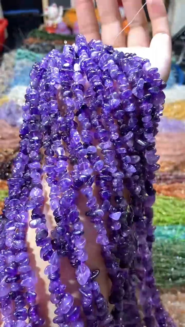 水晶珠宝半成品未镶嵌紫水晶