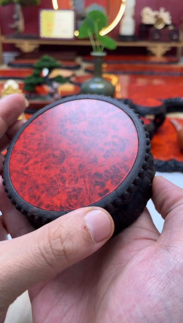 东非黑黄檀（紫光檀）（微瑕）莲花底座