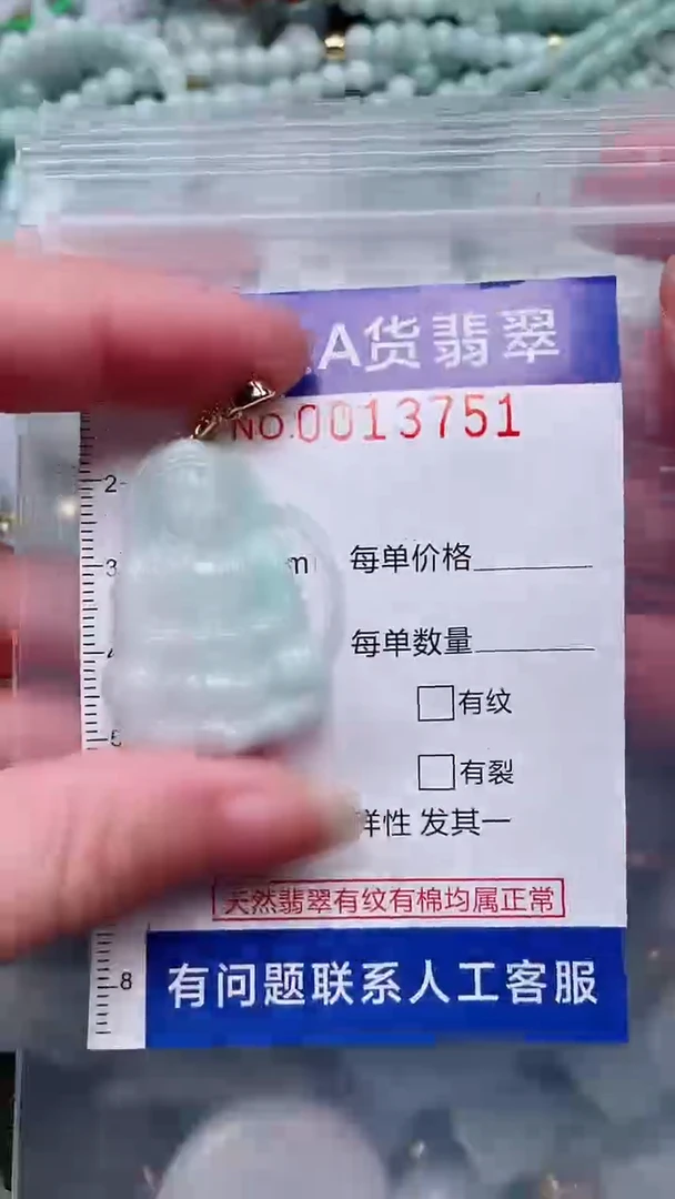 翡翠未镶嵌吊坠(不含链)1