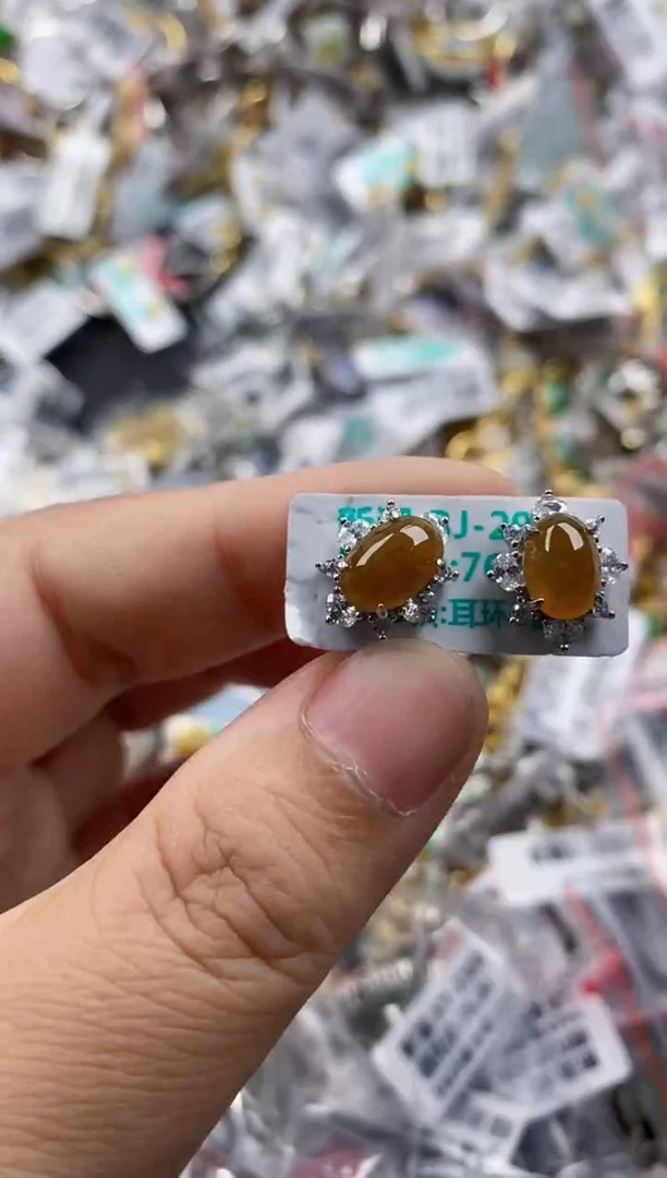 银S925镶嵌戒指翡翠222    10